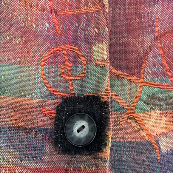 Men's Multicolor Patterned Jacket - Picture 9 of 11